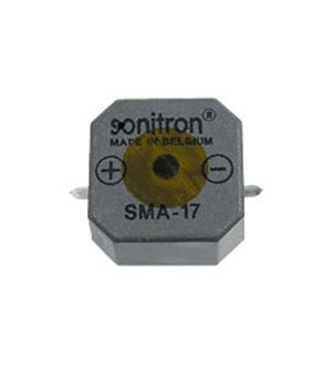 SMA-17S, 17 мм, Пьезоизлучатель с генератором, SMD