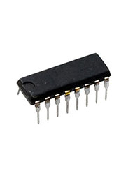 КР1533ТМ8 (00-07г), 4 D-триггера с прямыми и инверсными выходами (SN74ALS175N)