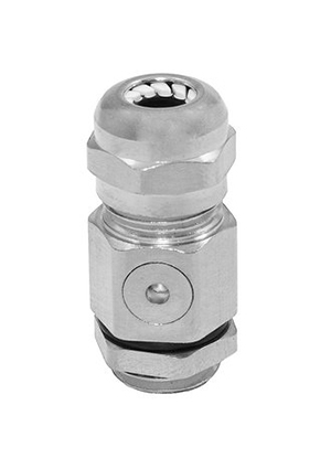 MG12 (3-6,5) vent brass, Кабельный ввод с вентиляцией RUICHI MG12, 3-6,5 мм, латунный