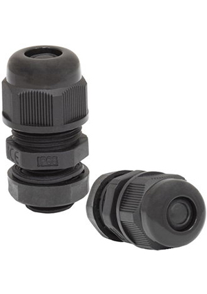 MG16 (6-10) black, Кабельный ввод RUICHI MG16 (6-10) чёрный, полиамид