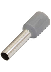 DN04010 gray (2.8x10mm), Наконечник на кабель втулочный изолированный RUICHI DN04010, 2.8x10 мм, 4.0