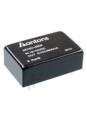 MU3D-4805, = PWB4805ZP-3WR2; DC-DC-преобразователь, регулир, 3Вт, 1.5кВ, вход 48В, 4:1 (18-75В), вых