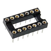 DS1001-14, SCSM-14  DIP шаг 2.54мм  панель цанговая узкая 14 контактов KLS1-217-14-Z-1