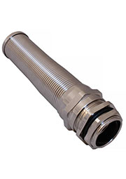 MBA25-18 Spiral, Кабельный ввод спиральный ZTM-ELECTRO MBA25-18, никелированная латунь