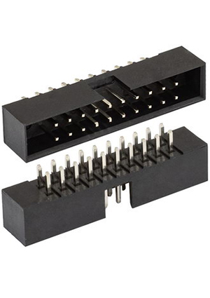 BH2-20(IDC2-20MS)pitch 2.00 mm, Разъём IDC RUICHI BH2-20(IDC2-20MS)наклон 2.00 мм, 20 контактов