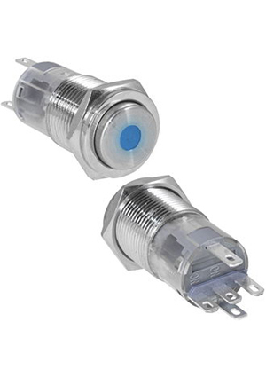 LAS2GQPH-11D/B/N on-(on), Кнопка антивандальная RUICHI LAS2GQPH-11D/B/N, ON-(ON), рабочая температур