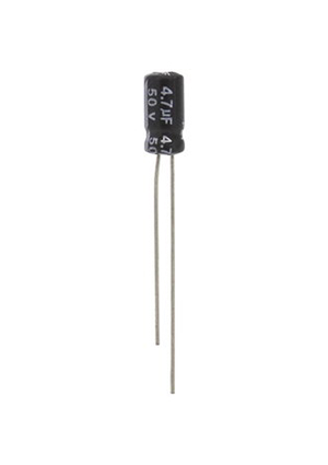 4.7 UF 50V 105*C 4*7 (JWCO), KS4R7M1HBKJ0407VBK, конденсатор миниатюрный электролитический выводной