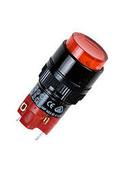 D16LAR1-1ABKR, кнопка с фиксацией и LED подсветкой 250В 5А