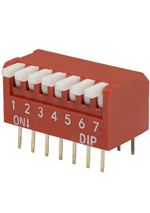 DP-07 (SWD3-7), DIP переключатель RUICHI DP-07, серия SWD 3-7