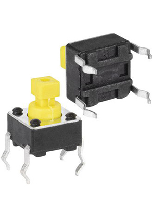 KAN0611-0731Y 6x6x7.3 mm, Тактовая кнопка RUICHI KAN0611-0731Y, 6x6x7.3 мм