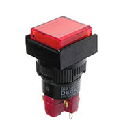 D16LMS1-1ABCR, кнопка без фикс. 250В/5А, с ламп. подсветка