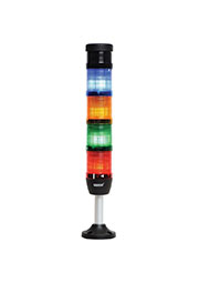 IK54L024ZM03, Колонна 50 мм, красная,  зеленая, желтая, синяя 24 В, светодиод LED, зуммер,алюм.патру