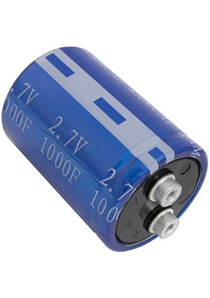 HP-2R7-J108UNJ47, HP-2R7-J507UYJ33 ионистор KAMCAP 1000 Ф 2.7 В 51х71 мм циллиндрический с винтовыми