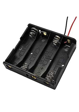 BH341 AA 4x1 (BH605), Батарейный отсек RUICHI BH341 AA 4x1 (BH605), открытый