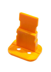 TPA10017, Automotive Connector Locks & Position Assurance, Secondary Lock, Orange, PBT, 2 Position,