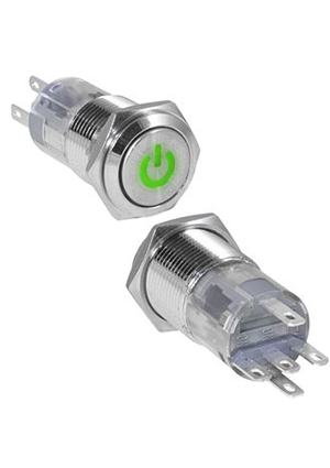 LAS2GQF-11DT/G/N on-(on), Кнопка антивандальная RUICHI LAS2GQF-11DT/G/N, ON-(ON), рабочая температур