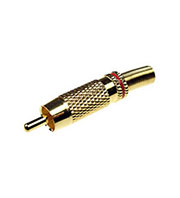 RP-226G/R, RCA разъем штекер золотой