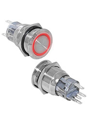 LAS2-AGQ-11E/R/N on-(on), Кнопка антивандальная RUICHI LAS2-AGQ-11E/R/N, ON-(ON), рабочая температур