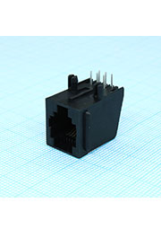 DS1133-01-S60BPS, TJ2-6P6C; RJ-12 гнездо