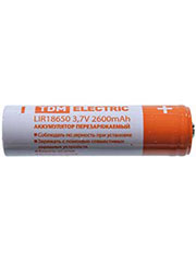LIR18650 2600mAh, Аккумулятор литий-ионный SQ1702-0087