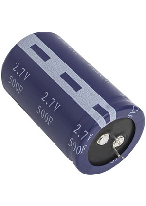 HP-2R7-J507UYJ33, HP-2R7-J507UYJ33, ионистор KAMCAP, 500 Ф, 2.7 В, 35х61 мм, циллиндрический, с жест