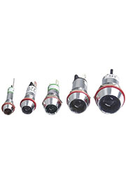 XD22-6-G-03VDC, Светодиод с держателем зеленый 6мм 3VDC IP65