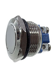 L-KLS7-PBS-014D, кнопка металл OFF-(ON) 250В 2А D=22мм винтовые клеммы