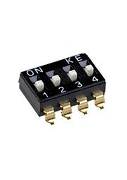 DMHA-04G-G, DIP переключатель 4 поз. SMD 2.54мм (аналог для SWD4-4)