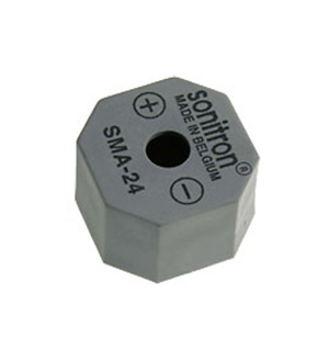 SMA-24-P10, пьезоизлучатель с генератором. 24мм