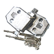 DNT-15C (DS1046-15 C1L), Корпус к 15pin D-SUB, с удлиненными винтами, металлизированный