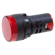SQ0702-0016, Лампа AD-22DS светодиодная 22мм красная 12В AC/DC