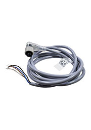 C-SR20-P-2, гнездо угловое М12 4 контакта с LED индикацией (Lкаб=2м)
