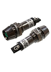 XD10-1M-G-12VDC, Светодиод с держателем зеленый 10мм 12VDC