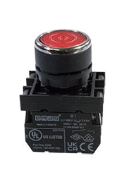 B202FK, Кнопка с фиксацией красная (2НЗ)