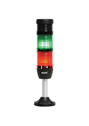 IK52L024ZM03, Сигнальная колонна 50 мм, красная,зелёная 24 В, светодиод LED, алюм.патрубок 100 мм, з