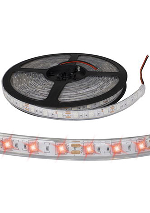 5050 300LED IP68 12V RED, Светодиодная лента RUICHI, 5050, 300 LED, IP68, 12 В, цвет красный, катушк