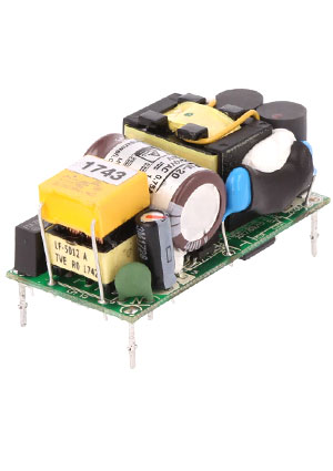 MFM-20-5, AC-DC, 20Вт, вход 80...264В AC 47...440 Гц, выход 5В/4А, изоляция 4000В AC, на плате 49х23