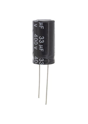 33 UF 400V 105*C 13*25 (JWCO), KM330M2GBKJ1325VBK, конденсатор электролитический выводной радиальный