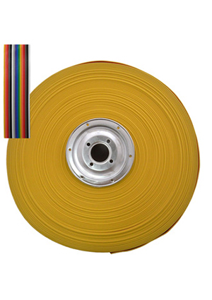 RCA-16 color, Кабель ленточный 16-проводный RUICHI, шаг 1,27 мм, жила CU, изоляция PVC, цветмультико