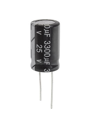 3300 UF 25V 105*C 16*25 (JWCO), KM332M1EBKJ1625VBK JWCO Конденсатор электролитический радиальный, 33