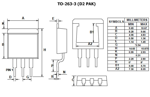 LM317SX/NOPB, D2Pak (TO-263)