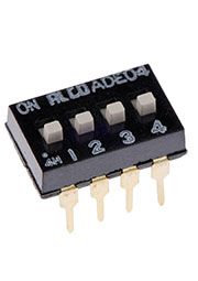 CDH-04-V, = 1825057-3 (ADE0404, DIP переключатель 4 поз. 2.54мм 24В 100мА)