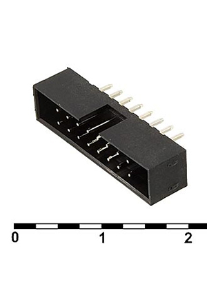 BH2-16(IDC2-16MS)pitch 2.00 mm, Разъём IDC RUICHI BH2-16(IDC2-16MS)наклон 2.00 мм, 16 контактов