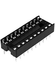 SCS-20  (DS1009-20), DIP панель узкая шаг 2.54мм 20 контактов