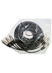 3-0315-5.0, Шнур A/V 3-3 RCA мetal-gold, d=4 мм, 5.0 м