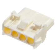 350780-1, Корпус разъема Universal MATE-N-LOK, розетка 4PIN, In-Line (Nylon, UL 94V-0) без контактов