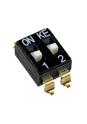 DMHA-02G-G, DIP переключатель 2 поз. SMD 2.54мм (аналог для SWD4-2)