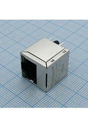 TRJD0011BHNL, разъем RJ-45 экранир. с трансформатором