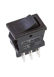 JS-606QB2BBOT-G, переключатель клавишный 2xON-ON 250B 10A (аналог для R13-66)