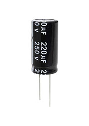 220 UF 250 V 105C 18*35 (JWCO), KM221M2EBKJ1835VBK, конденсатор электролитический выводной радиальны